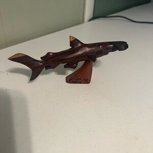 Wooden Shark Figurine